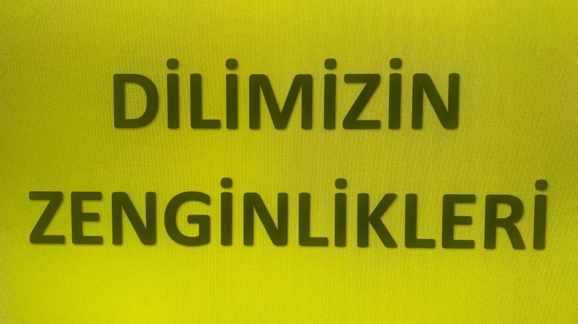 DİLİMİZİN ZENGİNLİKLERİ